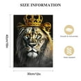 thumbnail image 2 of Nawypu  Lion and Lioness Canvas Wall Art Black and White King and Queen with Gold Crown Picture Artwork Giclee Print Gallery Wrap for Bedroom Home Decor Ready to Hang, 2 of 5