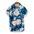 thumbnail image 4 of Cllios Mens Hawaiian Shirts Funny Tropical Graphic Beach Tops Vacation Cuban Collared Short Sleeve T-shirts Casual Button Down Bowling Shirts S-4XL, 4 of 6