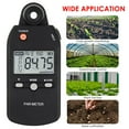 thumbnail image 4 of PAR Meter Illuminance Meter PPFD Quantum Sensor Full-Spectrum Record Function Indoor Outdoor Plant Light Meter, 4 of 5