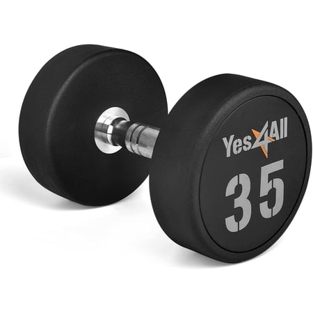 Yes4All 35 lbs Premium heavy weight Urethane Dumbbell  Single