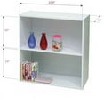 thumbnail image 2 of IN Room Furniture Designs 2-Tier Contemporary Laminated Wood Bookcase in White, 2 of 2