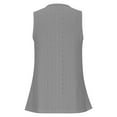 thumbnail image 7 of Lenpel Women's Plus Size Tank Tops Trendy Summer Eyelet Embroidery V Neck Sleeveless T Shirts Casual Loose Blouses, 7 of 7