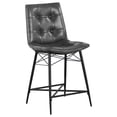 thumbnail image 3 of Aiken Upholstered Tufted Counter Chair Charcoal (Set of 2), 3 of 11
