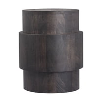 Elk Home Robbins 18-Inch Wide Wood Accent Table in Black Finish - Set of 1