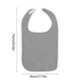 thumbnail image 3 of Adult Bibs for Elderly Women Men, Reusable Terry Cloth Bibs, Towels Adult Bibs for Eating, Waterproof Bib for Eating, Adjustable and Washable, 3 of 6