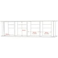 thumbnail image 4 of Prepac Espresso Wall Mounted Desk Hutch, 4 of 4