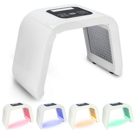 Dilwe PDT LED Light Beauty Machine, 4 Colors Skin Care Machine Rejuvenation Photon Beauty Therapy For Facial SPA Skin Body Rejuvenation Acne Remover