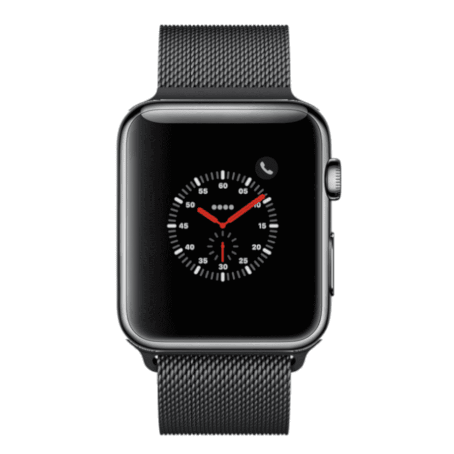 apple watch 4 space black stainless steel case with space black milanese loop