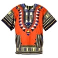 thumbnail image 7 of Africa Print Tee, Plus Size Dashiki Unisex Cotton Tunic Tops with Geometric Patterns and Breathable Comfort, 7 of 7