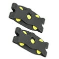 thumbnail image 4 of 1 par de fondas para zapatos, suelas flexibles con agarre para hielo, 5 dientes, garras de resorte para exteriores, botas antideslizantes para zapatos de hielo, cubierta para, 4 of 7