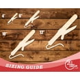 thumbnail image 3 of Unfinished Wood Curling Iron Shape | DIY Craft Cutout 20" / 1/2", 3 of 3