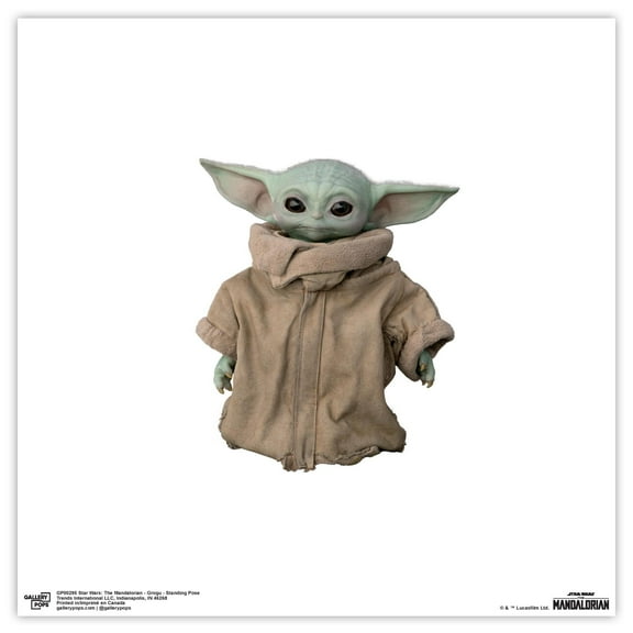 Gallery Pops Star Wars: The Mandalorian - Grogu - Standing Pose Wall Art, Unframed Version, 12" x 12"