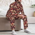 thumbnail image 7 of Sikiie record Skull rock Mens Pajama Set, Soft Warm Long Sleeve Sleepwear, Cozy Button-Down Pjs for Men-Medium, 7 of 7
