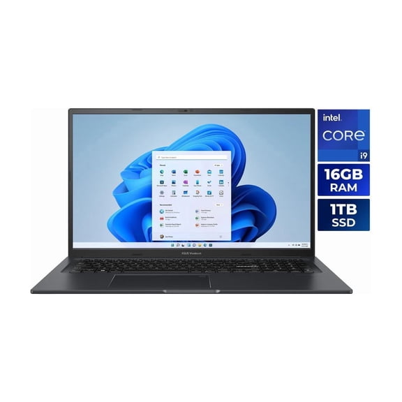 ASUS Vivobook 17X Laptop - Intel i9 13900H - 16GB RAM 1TB SSD - Indie Black (K3704VA-DS96)