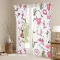thumbnail image 3 of Feelyou Kawaii Cowgirl Hat Blackout Curtains Set of 2 (52x84 Each) for Kids, Hippie Western Skull Window Curtains, Girly Pink Cartoon Curtains and Drapes, Window Curtains Bedroom Decor, 3 of 6