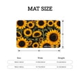 thumbnail image 4 of FJPT Non Slip Flannel Floor Mat Kitchen Mat Sunflower Pattern For Bathroom Kitchen Bedroom Decor 31.5x19.7 inch, 4 of 5