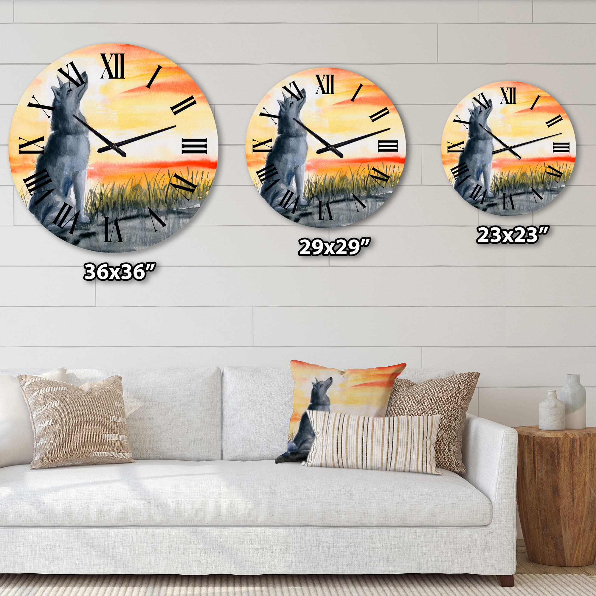 Designart 1 in Traditional Wall Clock