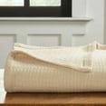 thumbnail image 3 of SUPERIOR 100% COTTON BLANKET (WAFFLE STITCH) Ivory / Twin, 3 of 4