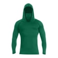 thumbnail image 4 of Miluxas Sun Protection Shirts for Men with Mask Fishing Blouses Lightweight Long Sleeve UV Rash Guard Cooling Hoodies Green XXXL(XXXL), 4 of 8