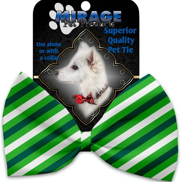 St. Patrick'S Stripes Pet Bow Tie