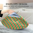 thumbnail image 7 of GZHJMY Red & Green Christmas Line Satin Pillowcases for Hair and Skin Soft Like Silk Pillowcase, Satin Cooling Pillow Cases with Envelope Closure, Comfortable and Breathable, 20" x 30" Home Decor, 7 of 7