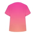 thumbnail image 5 of Aimik Women's Casual Short Sleeve V-Neck Gradient T-Shirt Summer Fashionable and Comfortable Loose Womens Tops, 5 of 6