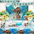 thumbnail image 4 of Suministros para fiesta de cumpleaños de Moana, 172 piezas, decoraciones para fiesta de cumpleaños de Moana, suministros para fiesta de Moana, incluye pancarta de Moana, globos, adornos para magd, 4 of 5