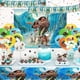 thumbnail image 4 of Suministros para fiesta de cumpleaños de Moana, 172 piezas, decoraciones para fiesta de cumpleaños de Moana, suministros para fiesta de Moana, incluye pancarta de Moana, globos, adornos para magd, 4 of 5