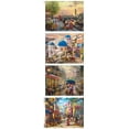 thumbnail image 2 of Ceaco - Thomas Kinkade - Disney - Mickey & Minnie Travel - Four 500 Piece Interlocking Jigsaw Puzzle, 2 of 12