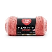 Red Heart Super Saver Ombre 4 Medium Acrylic Yarn, Sea Coral 10oz/283g, 482 Yards