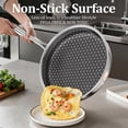 thumbnail image 4 of 12-Inch Hybrid Non Stick Frying Pan with Tempered Glass Lid, 5-Ply Induction Cookware, Stainless Steel Dishwasher Safe Oven Up to 800F, 4 of 6