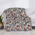 thumbnail image 3 of Fuzoiu Daisies Flowers Print Flannel Blanket,Throw Blanket,Flannel Home Decor,Fleece Bed Blankets,Cozy Soft Blanket for Bed, Sofa, Camping, and Travel-60"x50", 3 of 6