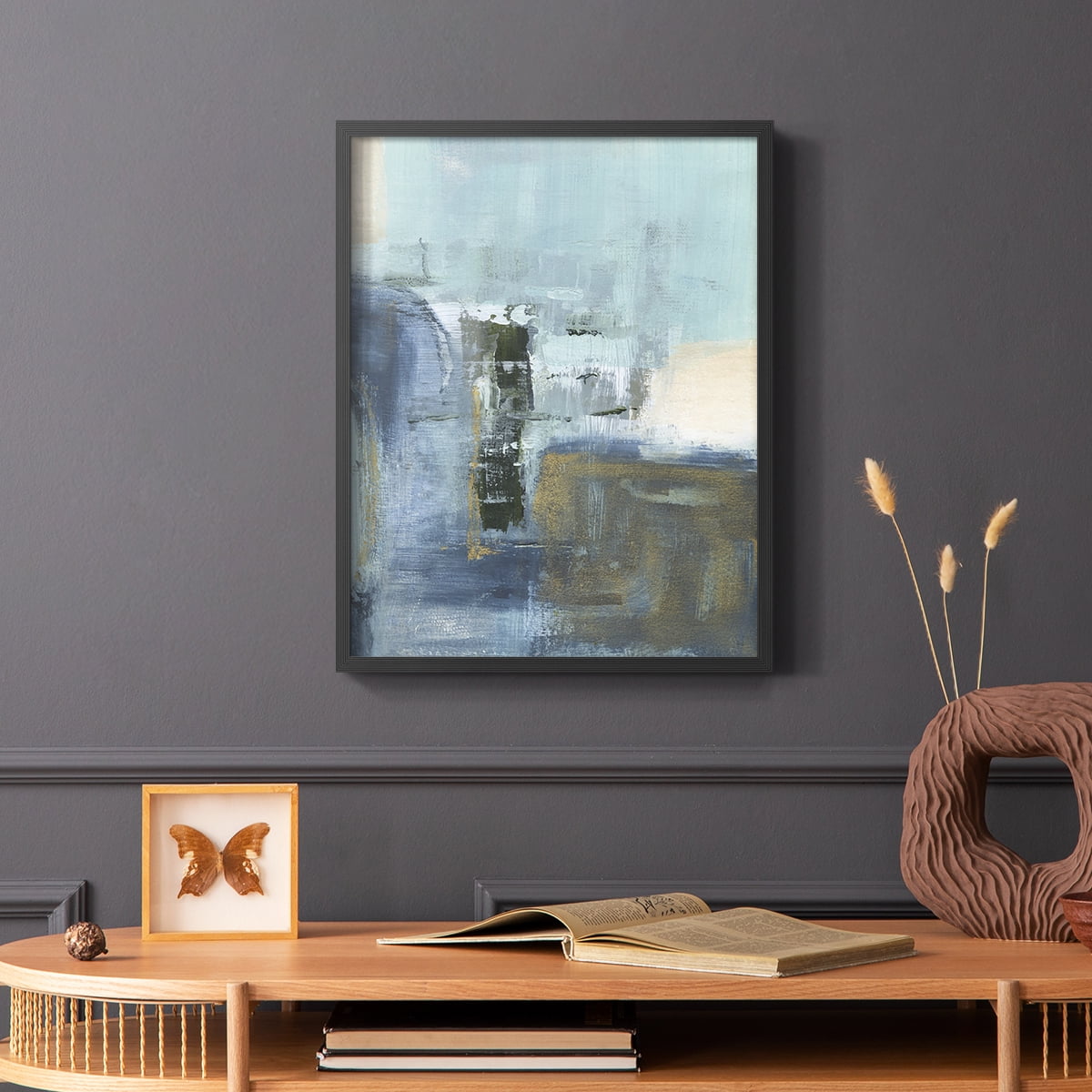 Sand Pond Summer I in Black Solid Wood 16 x 20 Framed Print