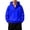 Blue, variant on Men's Zip Up Hoodie Solid Color Long Sleeved Sweatshirt with Front Pockets Casual Basic Pullover
