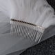 thumbnail image 2 of Velo de novia de perla, velos de boda, velos cortos de tul blanco marfil para mujer, 2 of 5
