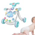 thumbnail image 1 of multifunción para bebés, centro de actividades, regalos de cumpleaños para pequeños, estructura estable, juguete de aprendizaje, centro azul CUTICAT andador para niños, 1 of 8
