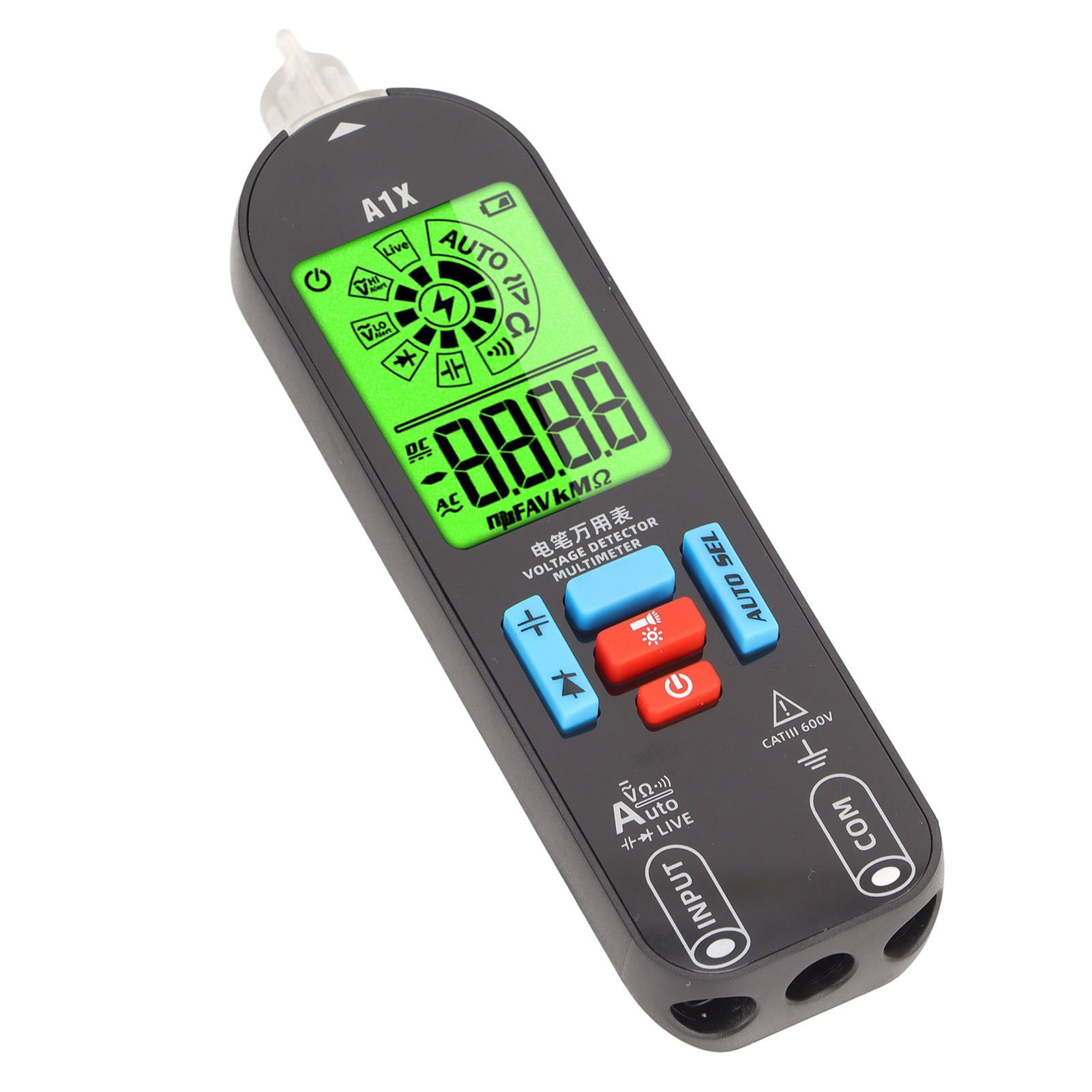 Rechargeable Multimeter Pen, High Efficiency Auto Range Voltage ...