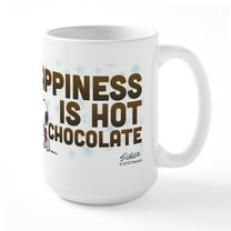 CafePress - Peanuts Hot Chocolate Mugs - 15 oz Ceramic Large White Novelty Mug