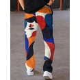 thumbnail image 2 of Men's Wide Leg Pants with Pockets High Waist Adjustable Loose Casual Trousers Business Work Casual Pants, 2 of 6