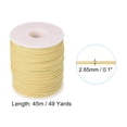 thumbnail image 2 of 0.1" x 49 Yards Suede Lace Cord Ribbon Suede Cord Faux Leather Cord Leather Lace for DIY  Goose Yellow, 2 of 6