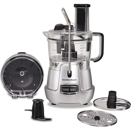 

GUVSOETS & Snap 8-Cup Food Processor & Vegetable Chopper with Adjustable Slicing Blade Built-in Bowl Scraper & Storage Case Silver (70820)