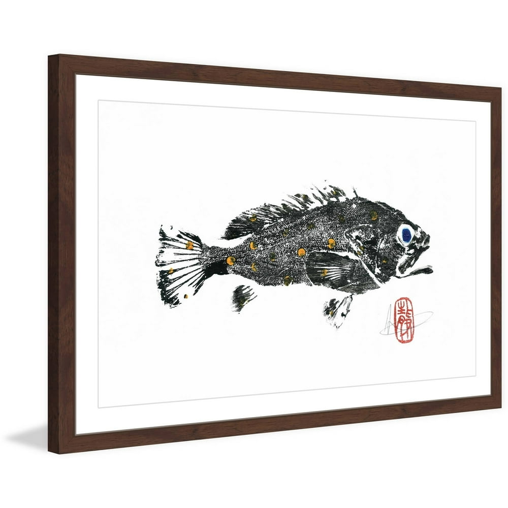 "Scamp Grouper" Framed Painting Print