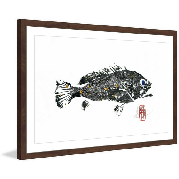 "Scamp Grouper" Framed Painting Print