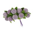 thumbnail image 1 of Ounissouiy 6/8/10/12/50/70/90 Uds. Mezcla de flores moradas cereza estambre bayas paquete DIY Navidad pastel de boda caja de regalo decoración de coronas Flores artificiales No.10 Ounissouiy HA002016-10, 1 of 1