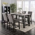 thumbnail image 6 of Furniture of America Iceland Wood 5-Piece Counter Height Table Set in Gray, 6 of 9