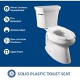BEMIS 1955CTFR 000 Commercial Heavy Duty Open Front Toilet Seat without