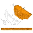 thumbnail image 3 of CAPA Fits 13-20 NV200 Front Face Bar Grille Assembly Black w/o Surround Camera, 3 of 3