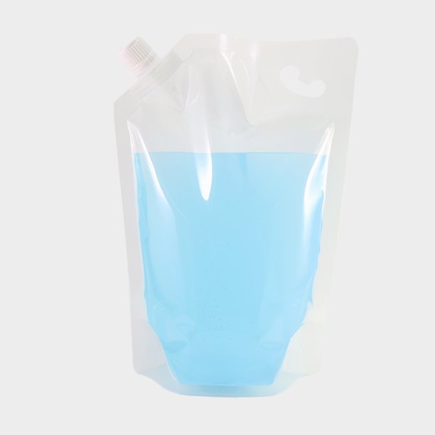 50pcs HeavyDuty Reusable 33.8oz Clear Screw Cap Spout Liquid Drinking