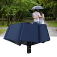 thumbnail image 4 of Small Umbrella, 8 Ribs 3 Fold Sun Umbrella  for Men for Outdoor Navy Blue,Light Pink,Light Blue,Dark Blue, 4 of 7