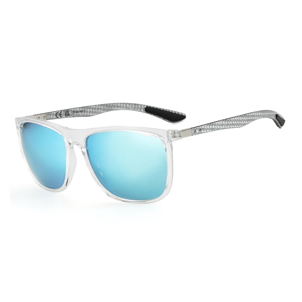 Gafas de Sol Cuadradas Polarizadas ZENOTTIC para Hombre en Fibra de Carbono